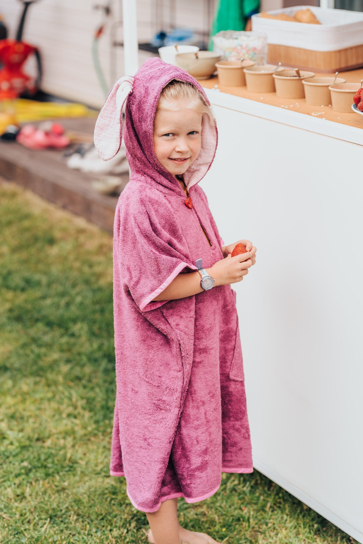 Short-Sleeve Poncho RABBIT - For TODDLERS