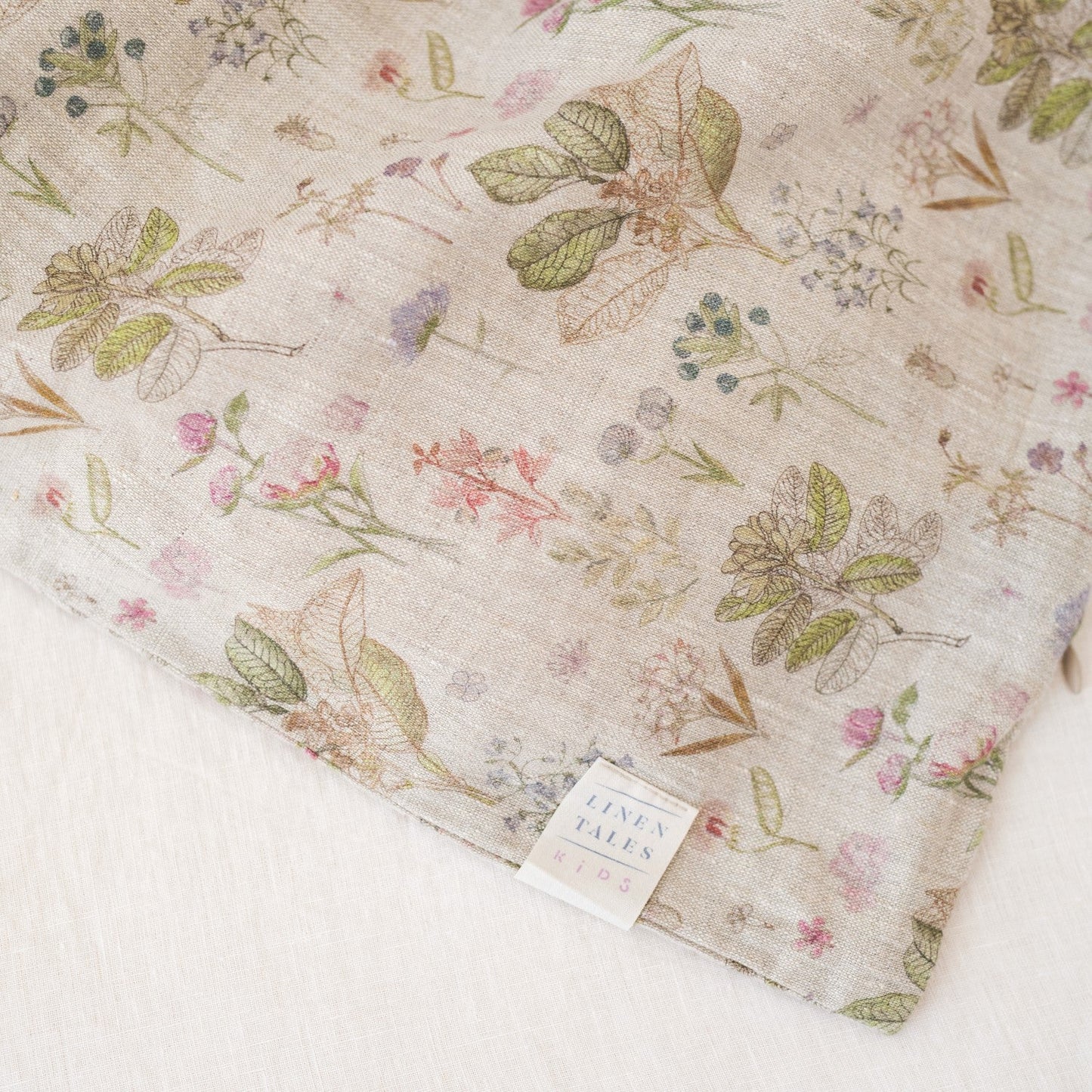 Linen Duvet Cover Set for Kids - Botany