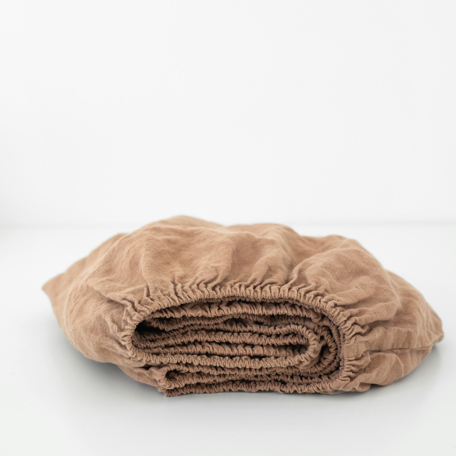 Linen Fitted Sheet for Kids - Cafe Creme