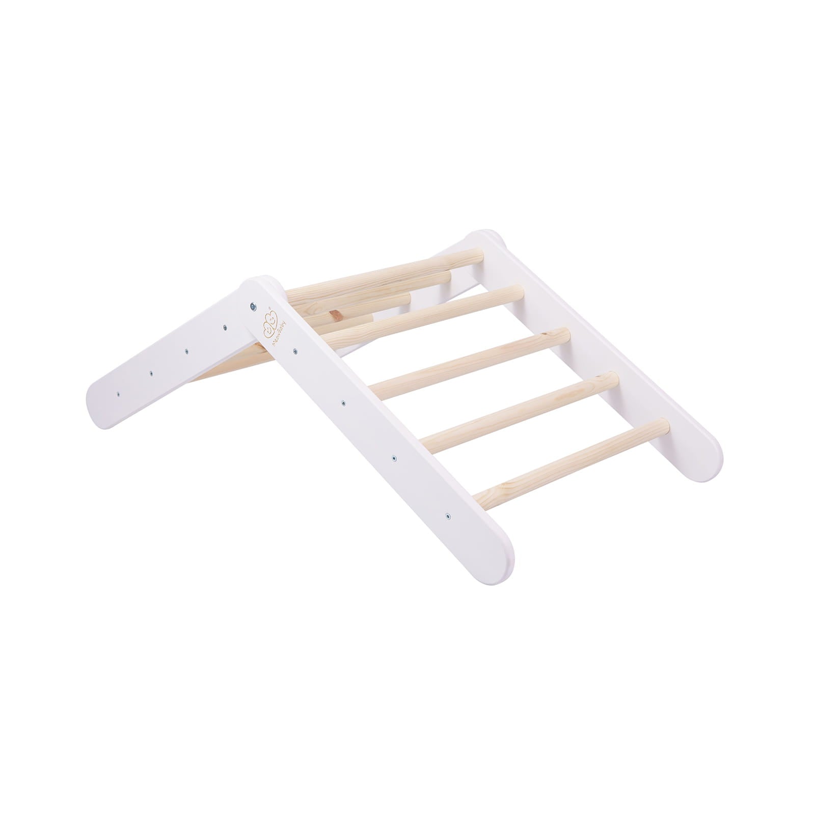 Wooden Pikler Climbing Ladder - White