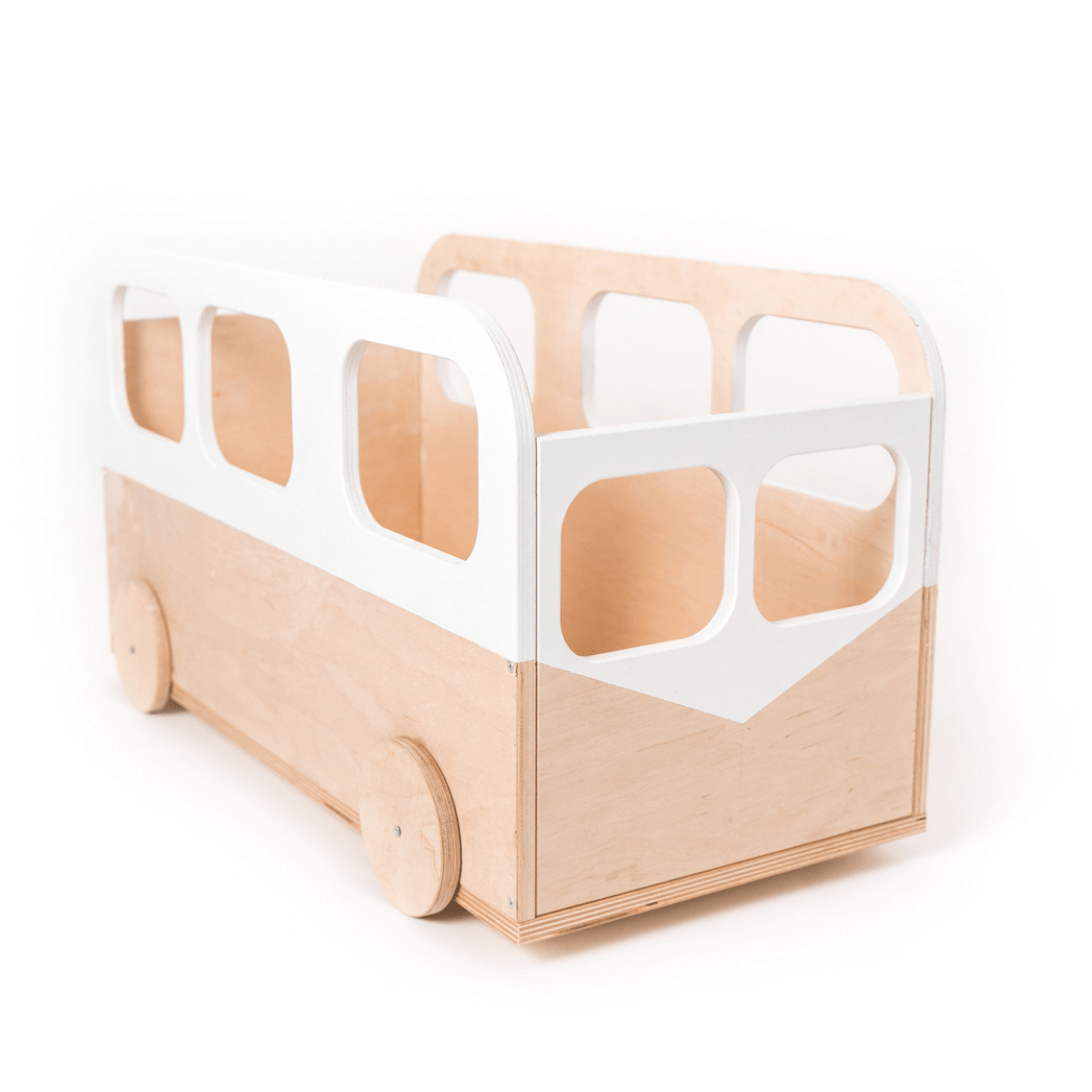 Kids Toy Storage Box on Wheels - Bus